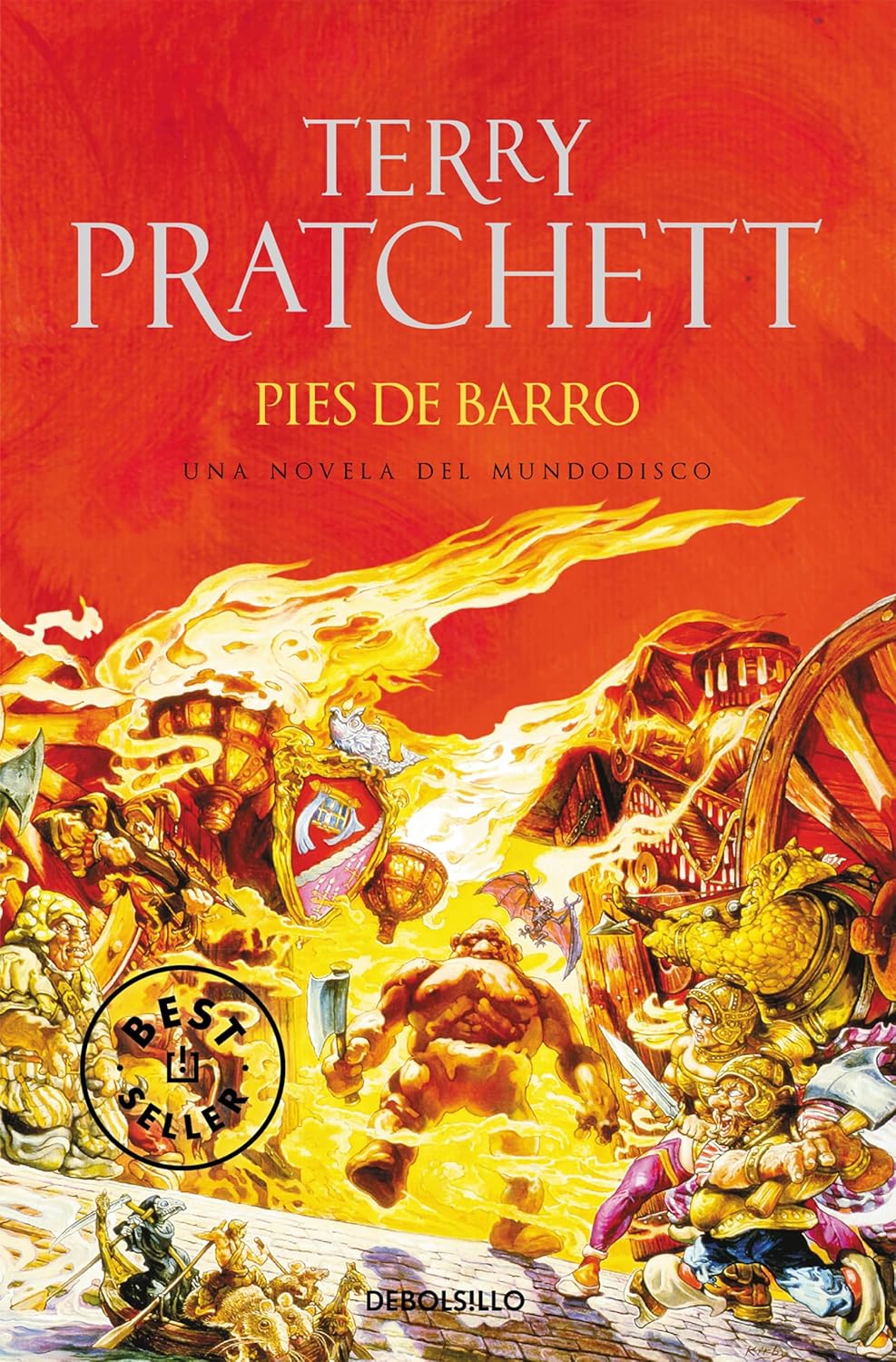 Terry Pratchett: Pies de barro (2008, Debolsillo)